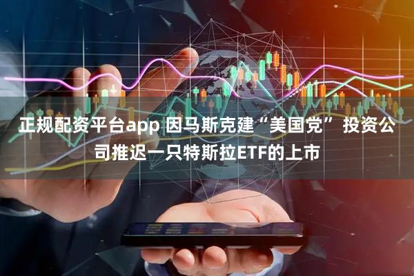 正规配资平台app 因马斯克建“美国党” 投资公司推迟一只特斯拉ETF的上市